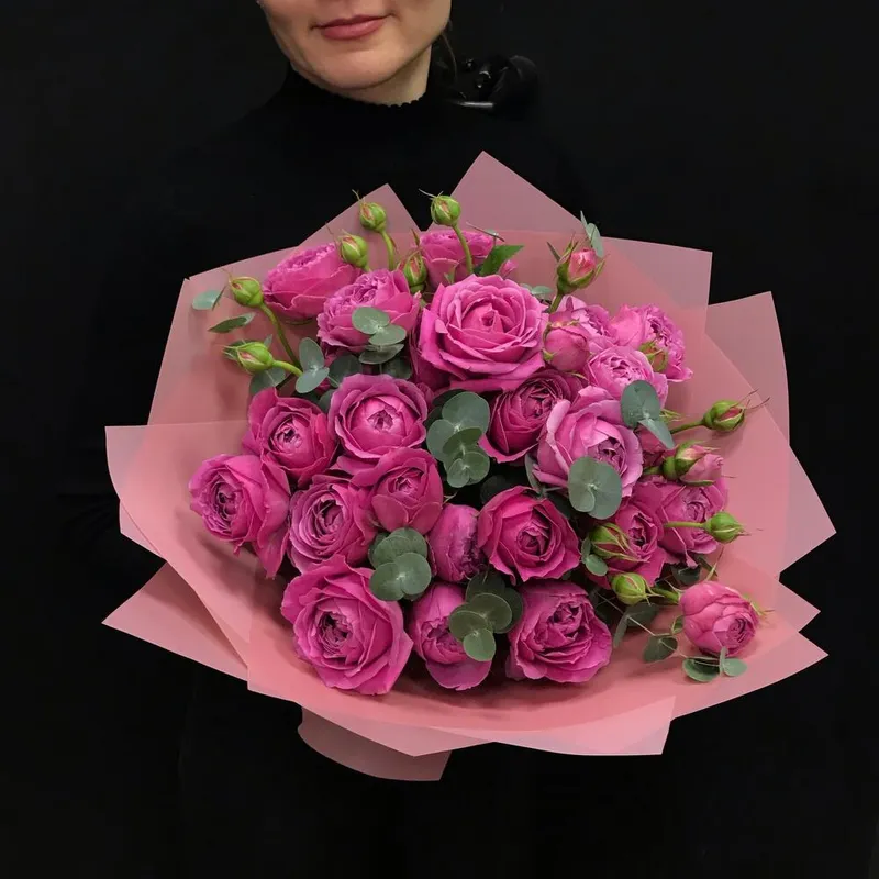Букет роскошных пионовидных роз «Мисти Баблс», фото 1