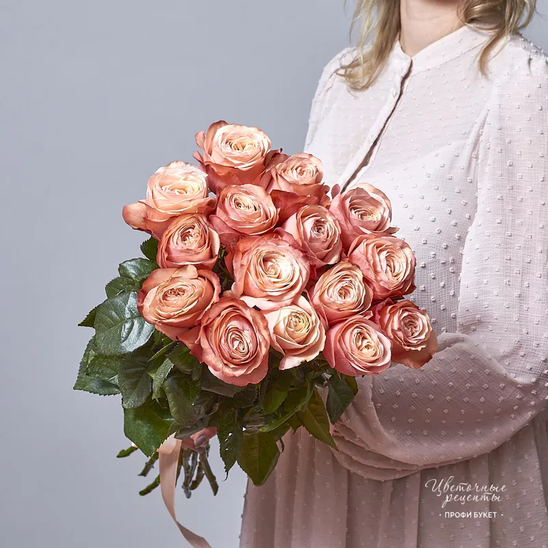 Букет из пионовидных роз «Кахала», фото 2