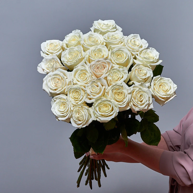 Монобукет из белых роз Плая Бланка, фото 4