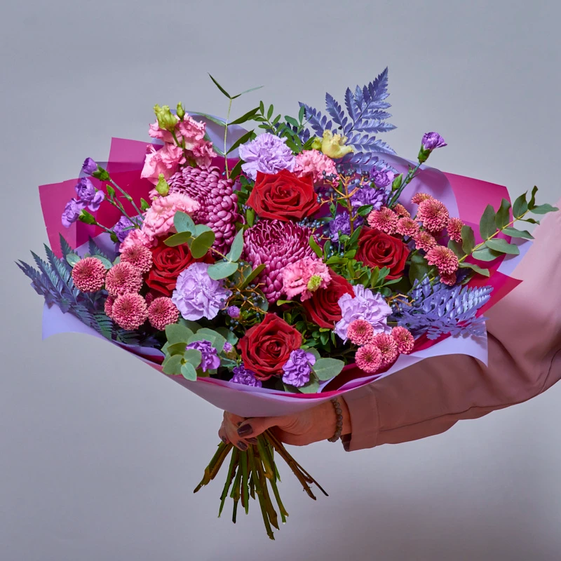 Букет из роз и хризантем "Любимой маме", фото 2