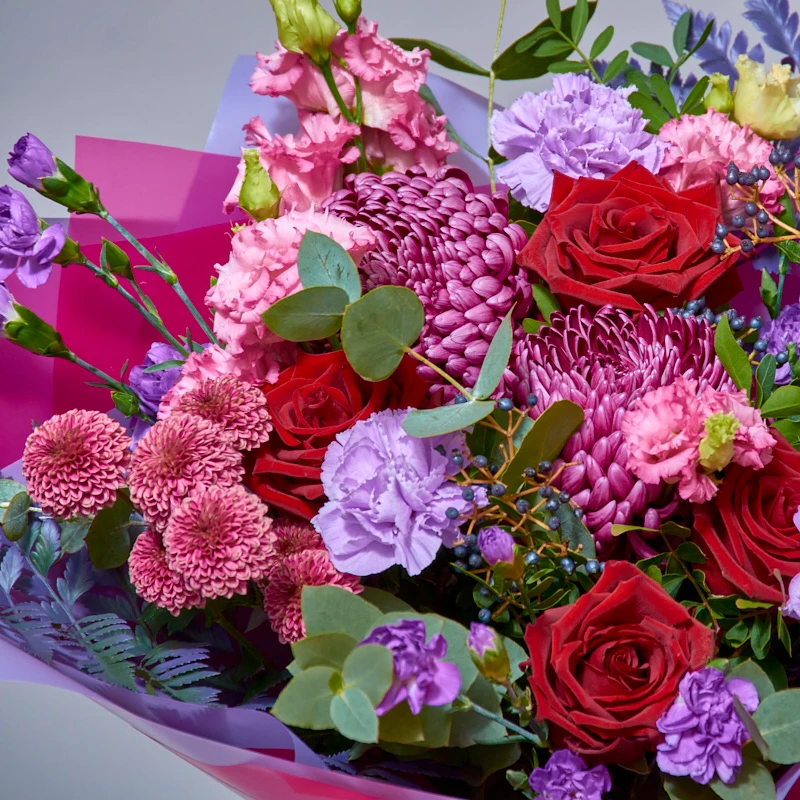 Букет из роз и хризантем "Любимой маме", фото 4