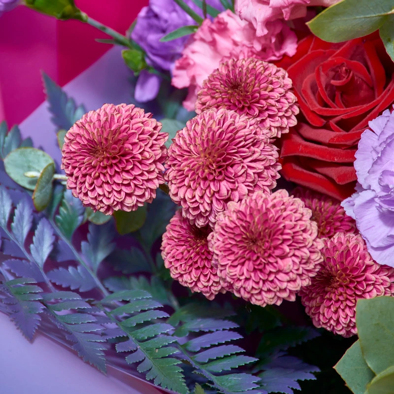 Букет из роз и хризантем "Любимой маме", фото 5