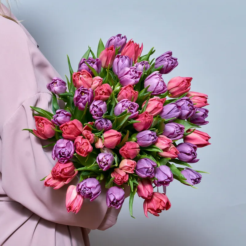 Букет из ярких пионовидных тюльпанов (49), фото 3